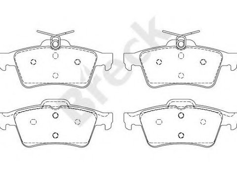 Set placute frana,frana disc VOLVO C30 (2006 - 2012) Break 24137 00 702 00 piesa NOUA