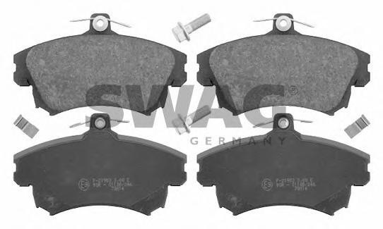 Set placute frana,frana disc VOLVO S40 I limuzina (VS), VOLVO V40 combi (VW) - SWAG 55 91 6214