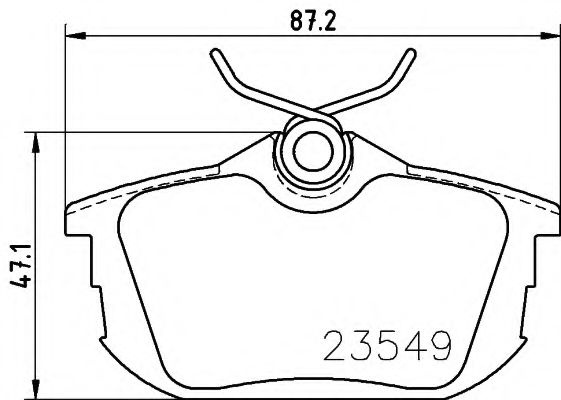 Set placute frana,frana disc VOLVO S40 I (VS) (1995 - 2004) TEXTAR 2354901 piesa NOUA