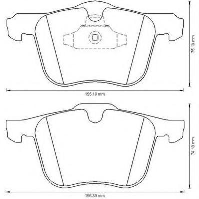 Set placute frana,frana disc VOLVO S80 II limuzina (AS), FORD GALAXY (WA6), FORD S-MAX (WA6) - JURID 573179J-AS