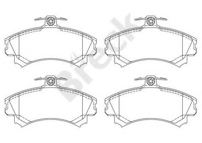 Set placute frana,frana disc VOLVO V40 Combi (VW) 