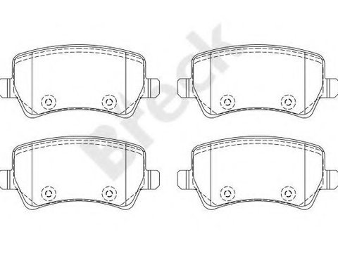 Set placute frana,frana disc VOLVO V60 (2010 - 2016) Break 24496 00 702 00 piesa NOUA