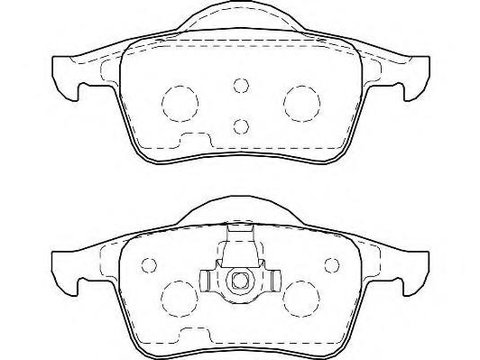 Set placute frana,frana disc VOLVO V70 (LV), VOLVO C70 I cupe, VOLVO S70 limuzina (LS) - WAGNER WBP23075A