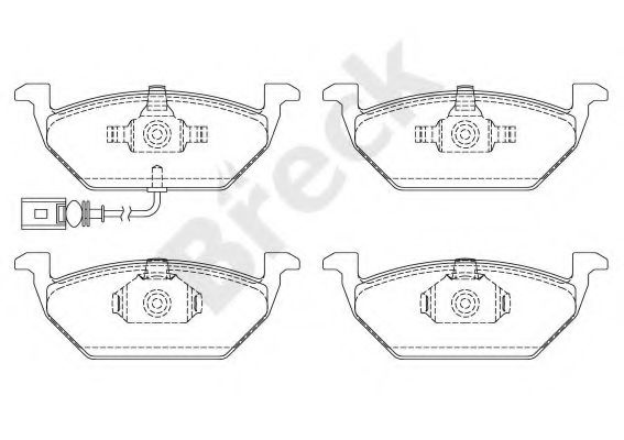 Set placute frana,frana disc VW CADDY III Combi (2KB, 2KJ, 2CB, 2CJ) (2004 - 2016) Break 23131 00 702 10 piesa NOUA