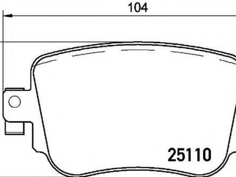 Set placute frana,frana disc VW CADDY IV combi (Saab, SAJ) (2015 - 2020) BREMBO P 85 135