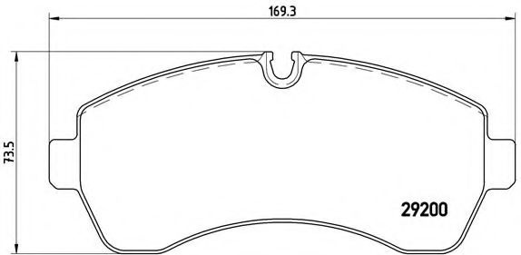 Set placute frana,frana disc VW CRAFTER 30-50 caro