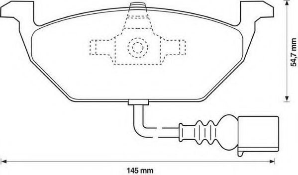 Set placute frana,frana disc VW GOLF V (1K1) (2003