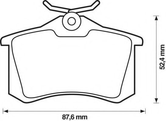 Set placute frana,frana disc VW GOLF VI Cabriolet (517) (2011 - 2016) JURID 571906J piesa NOUA