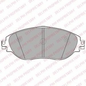 Set placute frana,frana disc VW GOLF VII (5G1, BE1) (2012 - 2016) DELPHI LP2250 piesa NOUA
