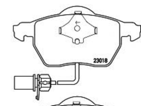 Set placute frana,frana disc VW PASSAT limuzina (3B2), AUDI A6 limuzina (4B2, C5), VW PASSAT Variant (3B5) - MINTEX MDB2231