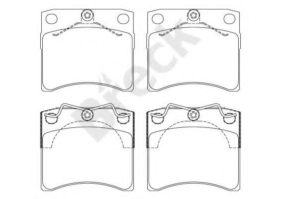 Set placute frana,frana disc VW TRANSPORTER IV pla