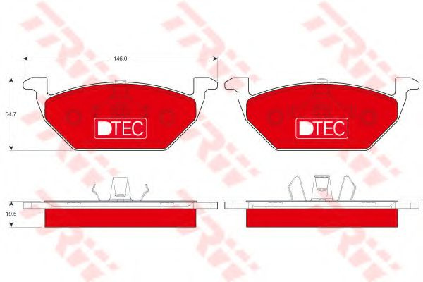 Set placute frana,frana disc VW UP (2011 - 2016) T
