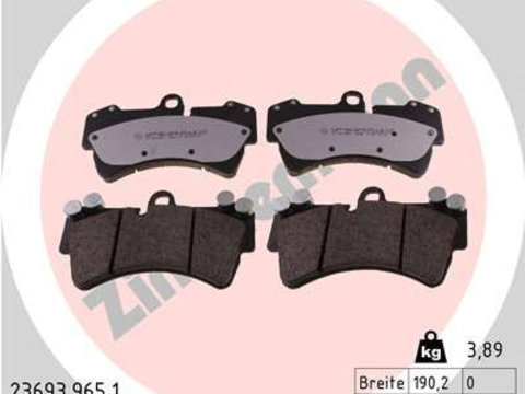 Set placute frana,frana disc ZIMMERMANN 23693.965.1