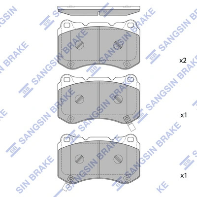 Set placute frana Hi-Q SAAB 9-5 (YS3G) 2010-2012 - SP4349