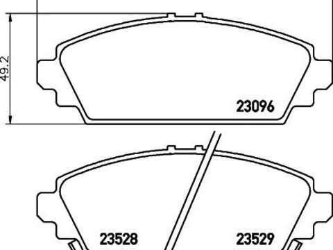 Set placute frana HONDA ACCORD Mk VII (CG, CK) - Cod intern: W20058335 - LIVRARE DIN STOC in 24 ore!!!