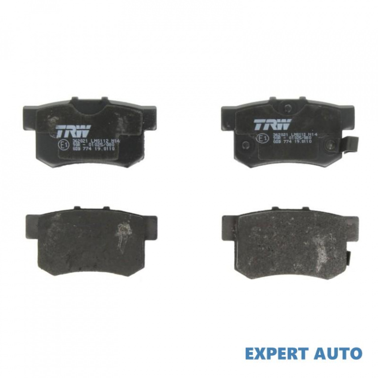 Set placute frana Honda Prelude 4 (1992-1997)[BB_] #2 0252171914W