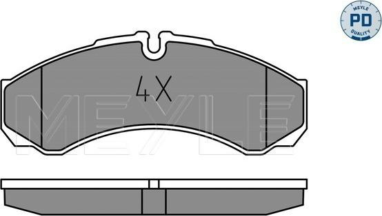 Set placute frana IVECO DAILY II (045 / DAILY), Autobuz, 01.1989 - 05.1999 Meyle 025 291 2120/PD