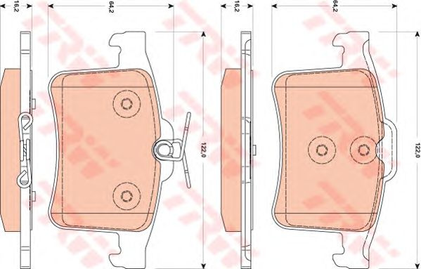 Set placute frana JAGUAR XE (X760) - Cod intern: W
