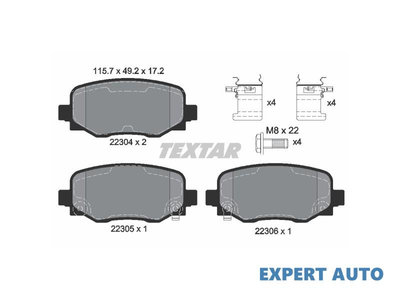 Set placute frana Jeep CHEROKEE (KL) 2013-2016 #2 