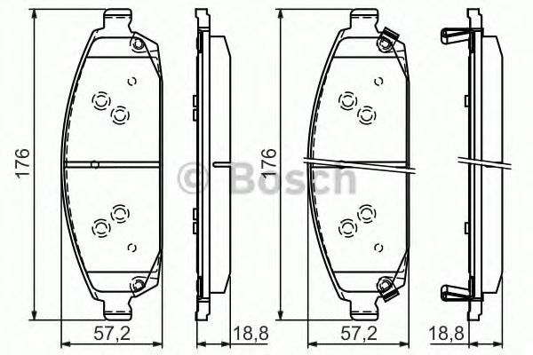 Set placute frana JEEP GRAND CHEROKEE   (ZJ) - Cod intern: W20276990 - LIVRARE DIN STOC in 24 ore!!!