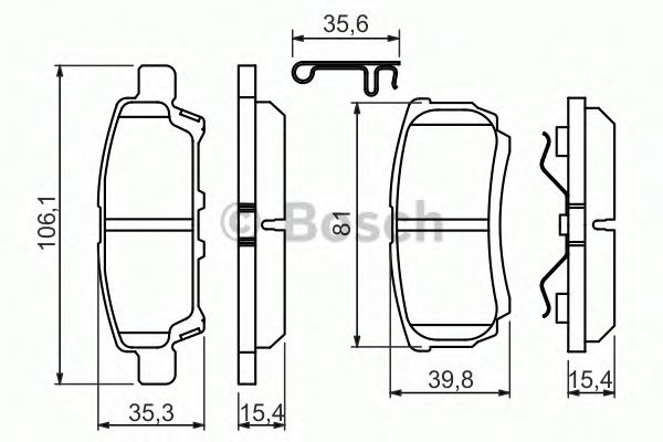 Set placute frana JEEP PATRIOT (MK74) - Cod intern: W20277052 - LIVRARE DIN STOC in 24 ore!!!