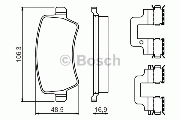 Set placute frana LAND ROVER FREELANDER (LN) - Cod