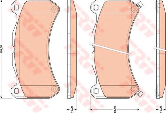 Set placute frana LEXUS IS 5,0 07-13 - Cod intern: W20013579 - LIVRARE DIN STOC in 24 ore!!!