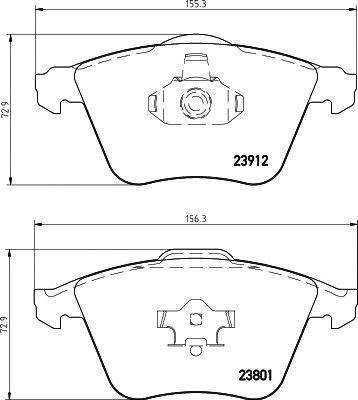 Set placute frana MAZDA 3 (BK) - Cod intern: W20058877 - LIVRARE DIN STOC in 24 ore!!!
