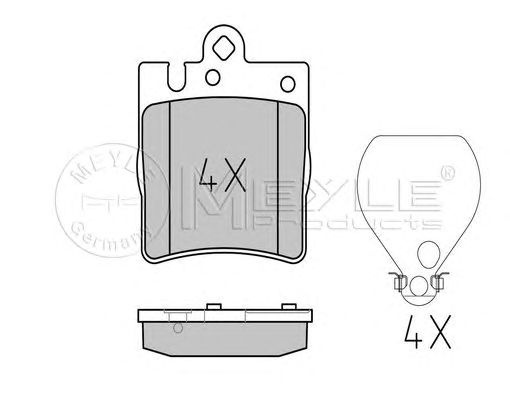 Set placute frana MERCEDES-BENZ CLK (C208) - Cod intern: W20120511 - LIVRARE DIN STOC in 24 ore!!!