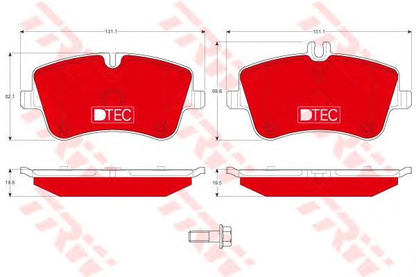 Set placute frana MERCEDES-BENZ CLK Cabriolet (A208) - Cod intern: W20012648 - LIVRARE DIN STOC in 24 ore!!!