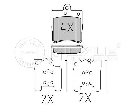 Set placute frana MERCEDES-BENZ E-CLASS (W124) - Cod intern: W20119862 - LIVRARE DIN STOC in 24 ore!!!