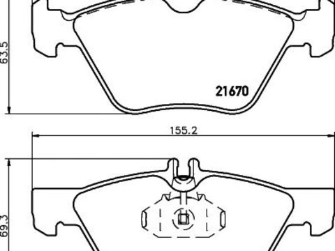 Set placute frana MERCEDES-BENZ SLK (R170) - Cod intern: W20059002 - LIVRARE DIN STOC in 24 ore!!!