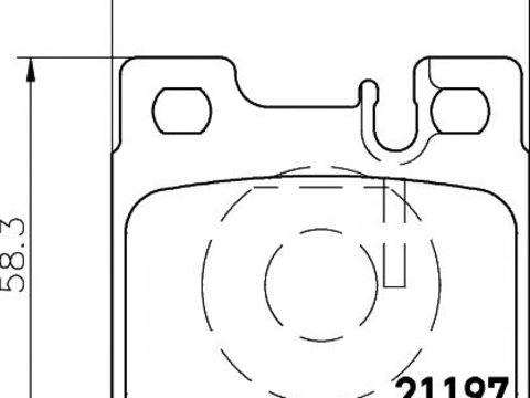 Set placute frana MERCEDES-BENZ SLK (R170) - Cod intern: W20059673 - LIVRARE DIN STOC in 24 ore!!!