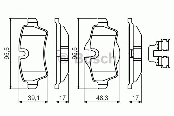 Set placute frana MINI MINI cupe (R58) - Cod intern: W20277146 - LIVRARE DIN STOC in 24 ore!!!
