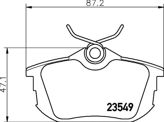 Set placute frana MITSUBISHI CARISMA limuzina (DA_