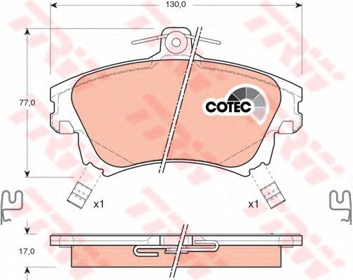 Set placute frana MITSUBISHI CARISMA limuzina (DA_) - Cod intern: W20012561 - LIVRARE DIN STOC in 24 ore!!!