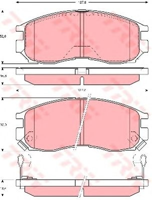 Set placute frana MITSUBISHI GALANT Mk V (E5_A, E7_A, E8_A) - Cod intern: W20013328 - LIVRARE DIN STOC in 24 ore!!!