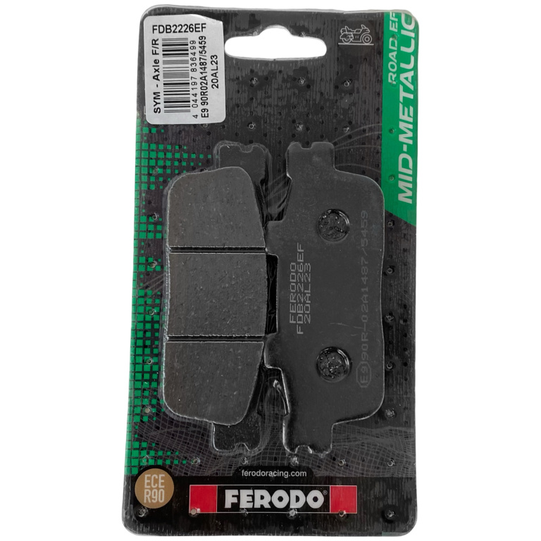 Set Placute Frana Moto Spate Ferodo Peugeot LXR; Sangyang/SYM GTS, HD, Joymax, Joyride 125/200/250 2003-2012 FDB2226EF