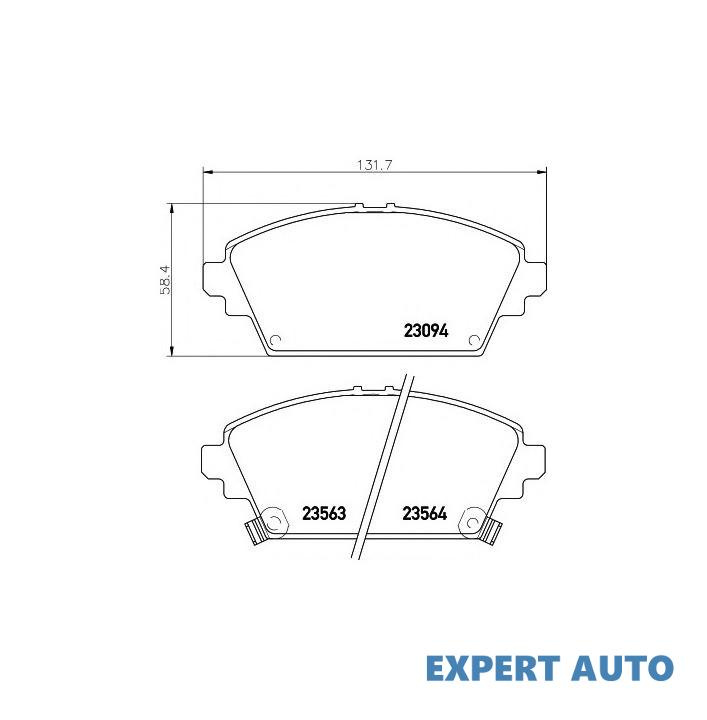 Set placute frana Nissan ALMERA TINO (V10) 2000-20
