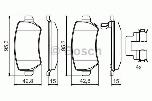 Set placute frana OPEL ASTRA G limuzina (F69_) - Cod intern: W20277155 - LIVRARE DIN STOC in 24 ore!!!