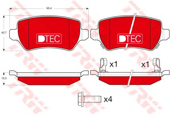 Set placute frana OPEL MERIVA B - Cod intern: W200