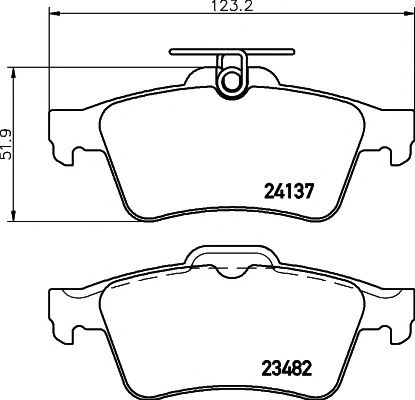Set placute frana OPEL MOVANO platou/sasiu (U9, E9) - Cod intern: W20058679 - LIVRARE DIN STOC in 24 ore!!!