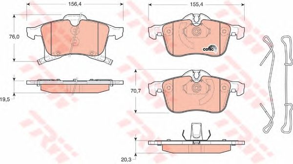 Set placute frana OPEL ZAFIRA B (A05) - Cod intern: W20012897 - LIVRARE DIN STOC in 24 ore!!!