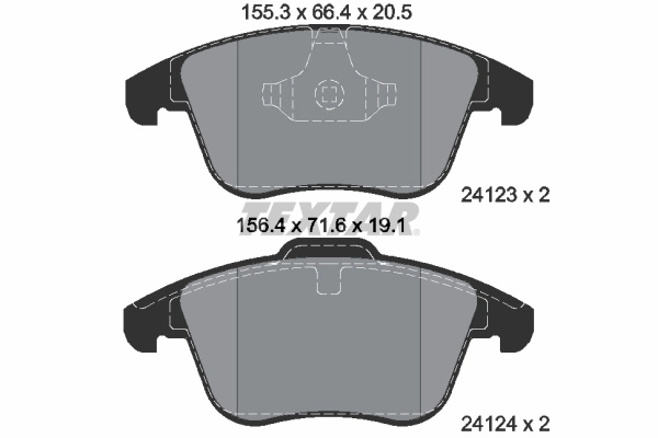 Set placute frana pentru VOLVO V60 I Cross Country (157) 2015-2018