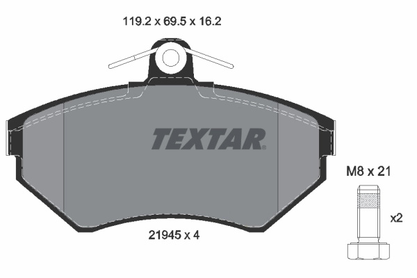 Set placute frana pentru VW GOLF IV Cabr