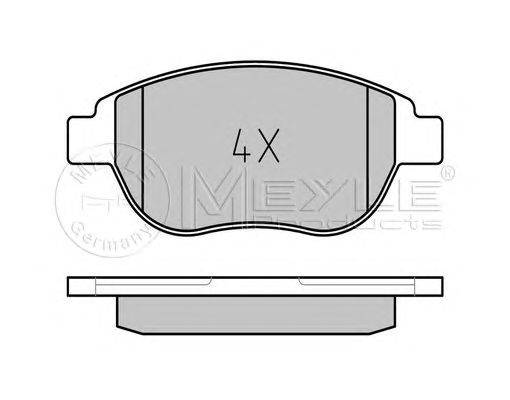 Set placute frana PEUGEOT 206 hatchback (2A/C) - Cod intern: W20120664 - LIVRARE DIN STOC in 24 ore!!!