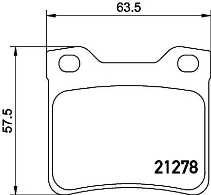 Set placute frana PEUGEOT 406 (8B) - Cod intern: W20059093 - LIVRARE DIN STOC in 24 ore!!!