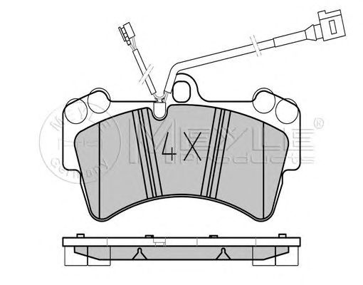 Set placute frana PORSCHE CAYENNE (955) - Cod intern: W20120671 - LIVRARE DIN STOC in 24 ore!!!