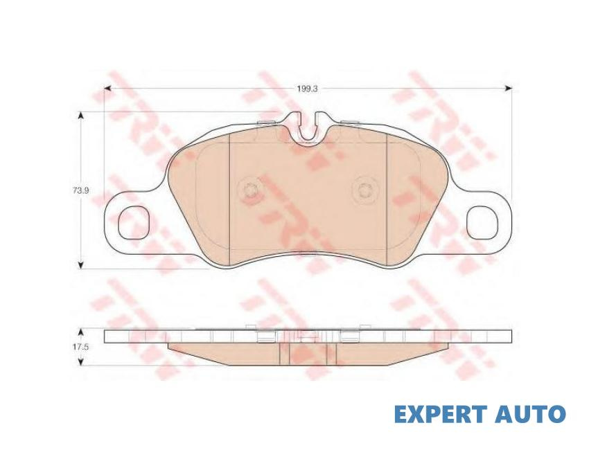 Set placute frana Porsche CAYMAN (2013->)[981] #8 116172