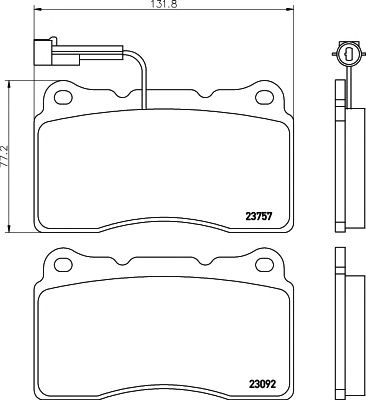 Set placute frana punte fata ALFA ROMEO 156 Sportw